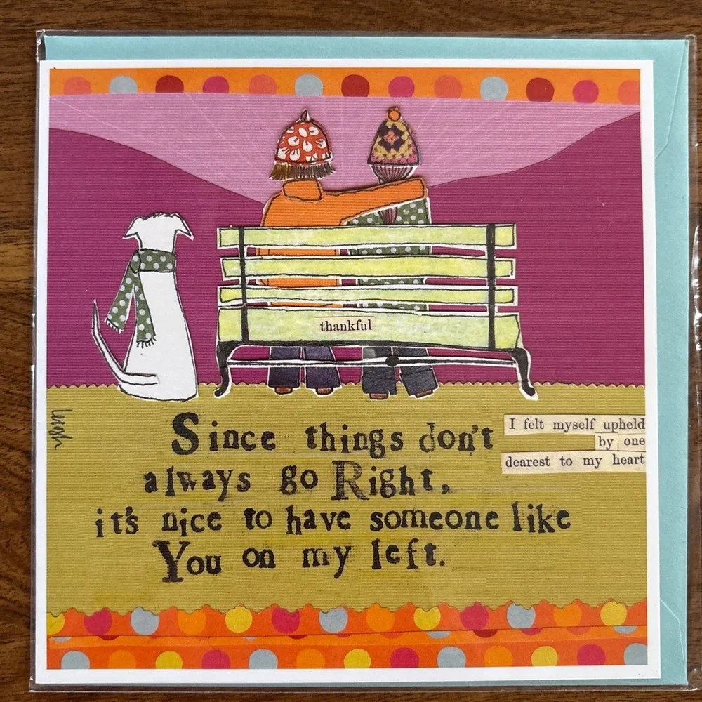2 Curly Girl Greeting Cards Funny Thankful Best‎ Friends Friendship Support